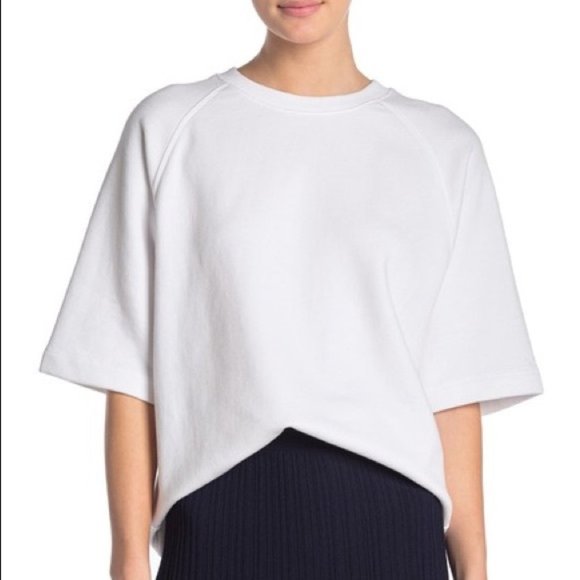 Vince Tops - VINCE Raglan Sleeve Pullover White Medium
